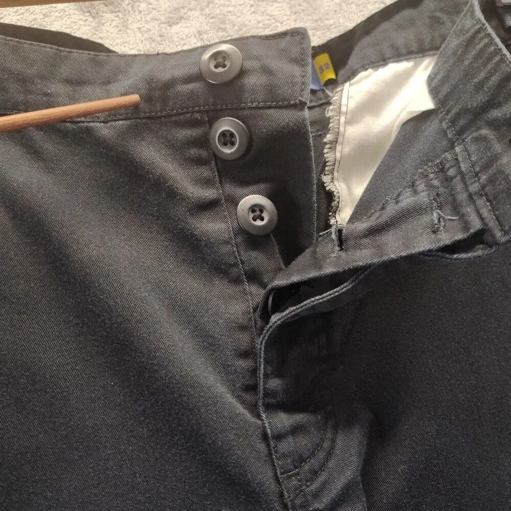 EMPYRE Pants Mens 32x28 Black Utility Pockets Adjustable Waist Workwear Cargo